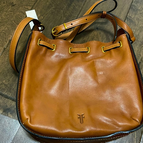 Frye Handbags - Frye Hana Leather Hobo Drawstring Handbag - New